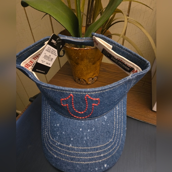 True Religion Accessories - True Religion Sun Visor size OS Denim